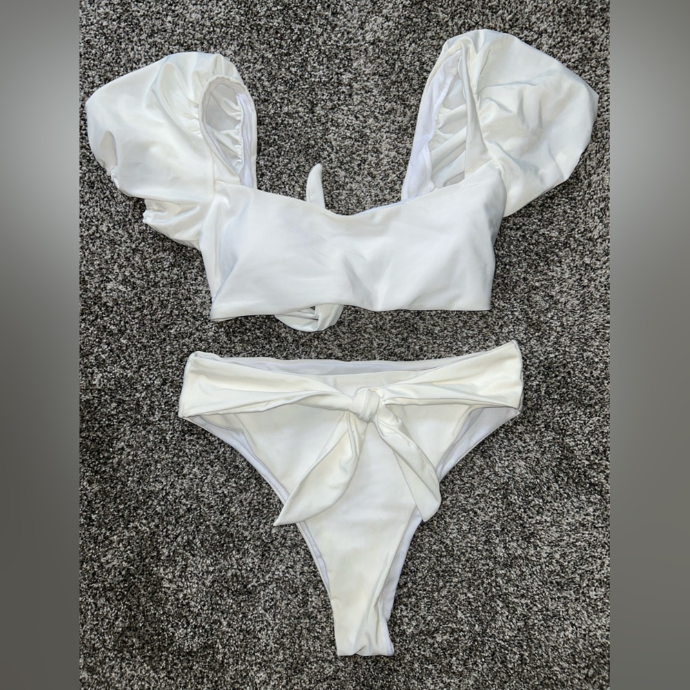 White two piece swimsuit
